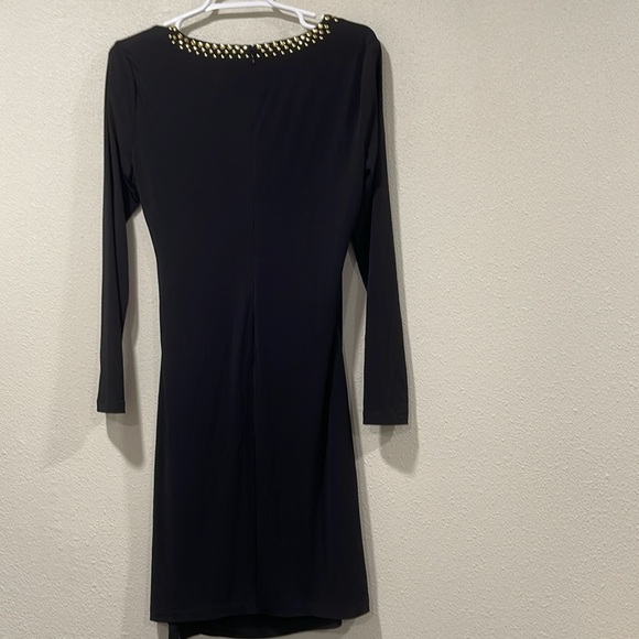 Calvin Klein Sexy Black Dress Size 10 Bling - Picture 7 of 7
